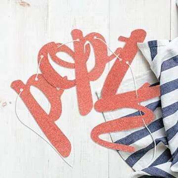 Bubbly Glitter Banner for Engagements & Bridal Showers