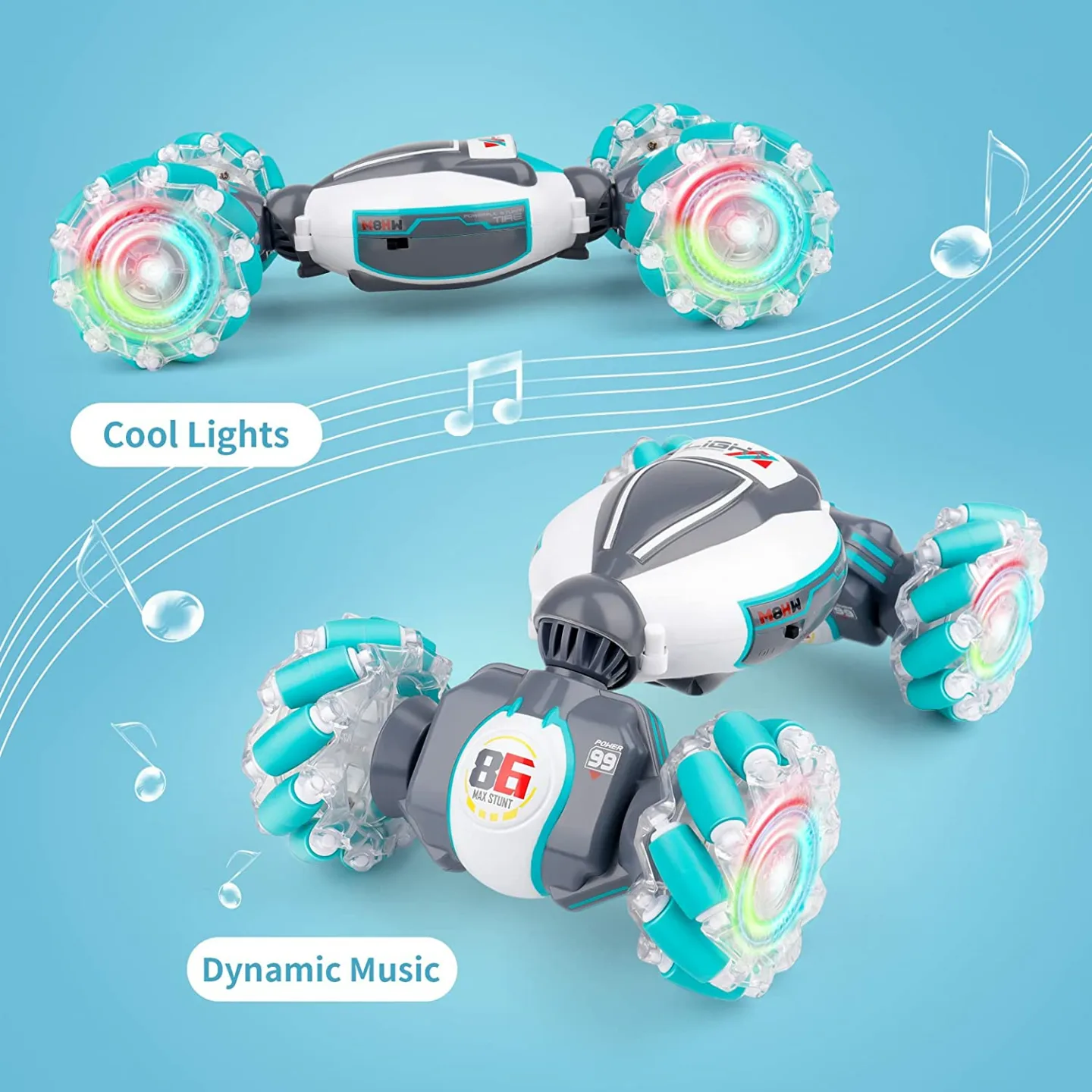 RC Stunt Car for Kids - Gesture & Remote Control