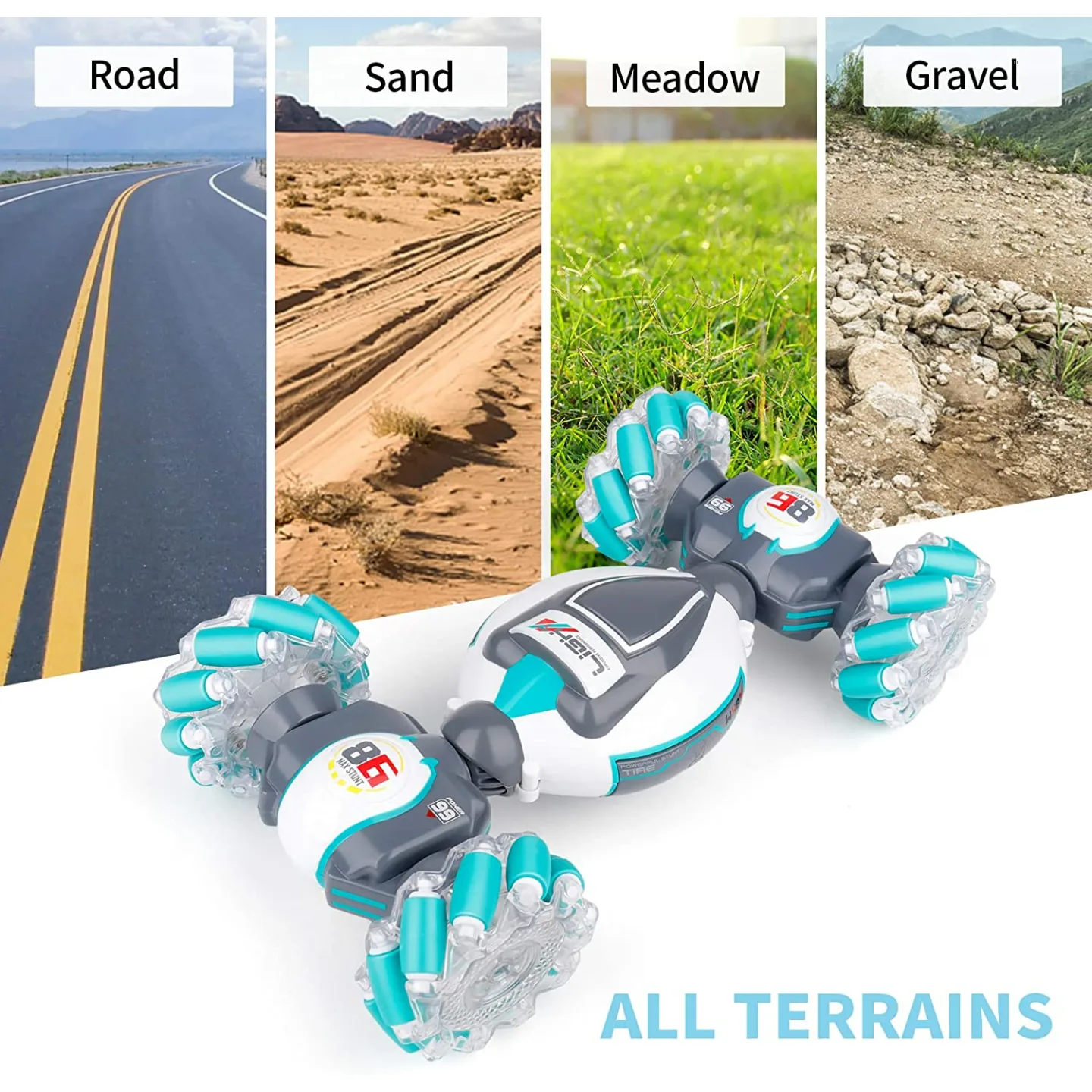 RC Stunt Car for Kids - Gesture & Remote Control