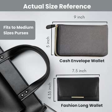 Cash Envelope Wallet All in One Budget System with 12x Tabbed Cash Envelopes, 12x Monthly Budget Cards,1x Yearly budget planner sheet Complete Money Organizer Set for Cash RFID Protection