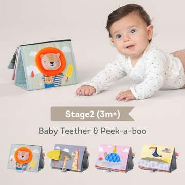 Taf Toys Savannah Tummy-time Activity Book for Infants