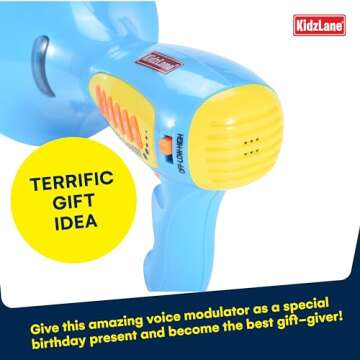 Kidzlane Voice Changer for Kids - Kids Megaphone for Kids Function, LED Lights, and 5 Different Sound Effects - Kids Voice Changer Toy for Kids, Girls, Boys, Teens Age 5 Years and Up - Blue