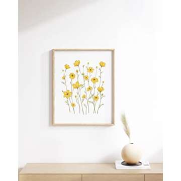 Vibrant HAUS AND HUES Sunflower Wall Art Poster