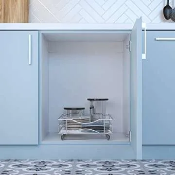 Home Zone Living Kitchen Organizer - Space Saving Storage Solution