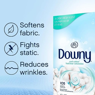 Downy Dryer Sheets with Fresh Cool Cotton Scent