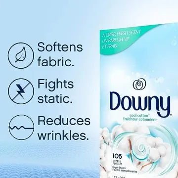 Downy Dryer Sheets with Fresh Cool Cotton Scent