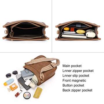 CLUCI Crossbody Bag Set with Guitar Strap for Stylish Women