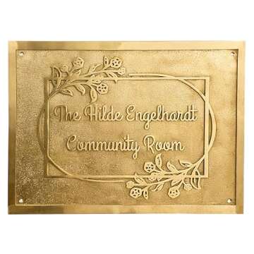 Custom Cast Brass Address Signs & Plaques - Unique Decor