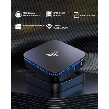 KAMRUI Mini PC with 12GB RAM and 256GB SSD