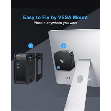 KAMRUI Mini PC with 12GB RAM and 256GB SSD