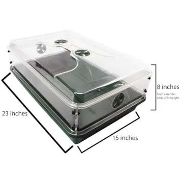 EarlyGrow 93807 Domed Propagator with Height Extenders