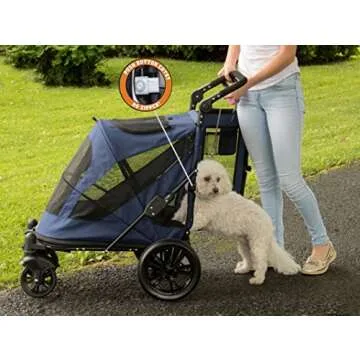 Pet Gear NO-Zip Stroller for Easy Pet Access and Comfort