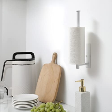 Matte Black Paper Towel Holder SUS304 Steel Space-Saving