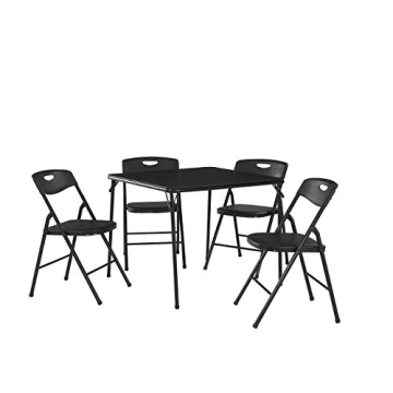 Ameriwood Home Cosco 5-Piece Folding Table and Chair Set - Versatile Space Saver