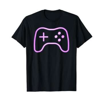 Neon Controller: Lightweight and Classic Fit T-Shirt for Gamers