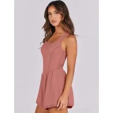 Caracilia Women's Athletic Romper - Stylish Workout One-Piece