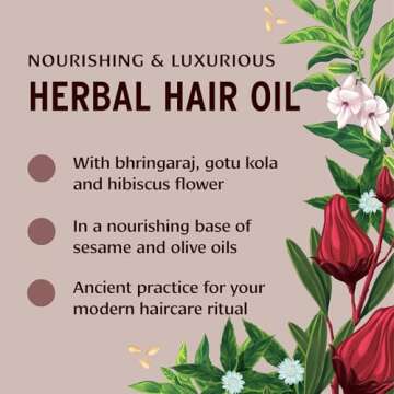 Banyan Botanicals Healthy Hair Oil – Organic Herbal Oil with Bhringaraj & Amla – Ayurvedic Hair Care for Strong, Thick, Lustrous Hair & for Scalp Massage – 4oz. – Non GMO Sustainably Sourced Vegan