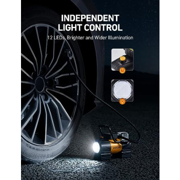 AstroAI Portable Tire Inflator for Car & Bike Up to 150 PSI  