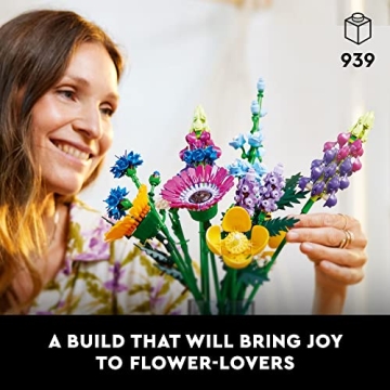 LEGO Wildflower Bouquet Set for Adults 18 Plus