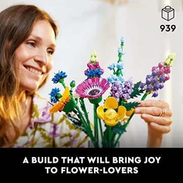 LEGO Wildflower Bouquet Set for Adults 18 Plus