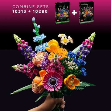 LEGO Wildflower Bouquet Set for Adults 18 Plus