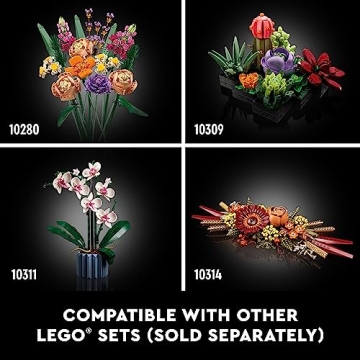 LEGO Wildflower Bouquet Set for Adults 18 Plus