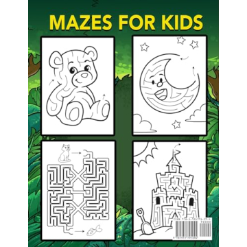 Mazes For Kids Ages 4-8 Fun Activity Workbook