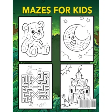 Mazes For Kids Ages 4-8 Fun Activity Workbook