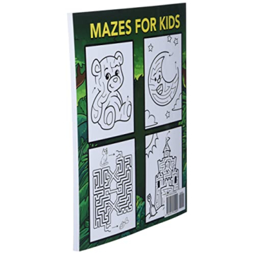 Mazes For Kids Ages 4-8 Fun Activity Workbook