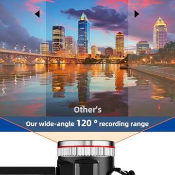 Weochi Video Camera Camcorder 4K 64MP 60FPS Dual Lens Camera with Wireless Mic for Vlogging YouTube, Ultra HD 3 Inch Screen 21X Digital Zoom Video Recorder Camera with 64GB SD Card