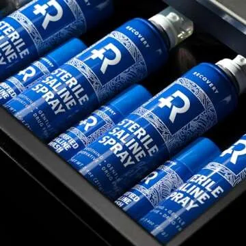 Recovery Aftercare - Piercing Aftercare Spray - 100% Pure Saline Solution - Saline Spray to Help Heal + Protect New Piercings - Ear Piercing Kit Essential (7.4 oz)