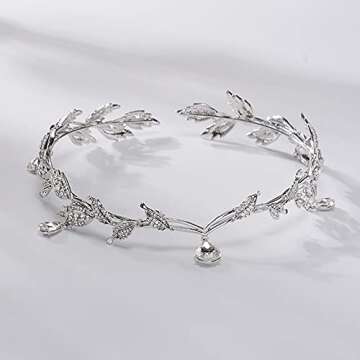 SH Rhinestone Crown for women, Wedding Tiaras and Crowns Silver Tiara Headband Crystal Costume Party...