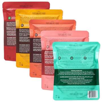 Portland Pet Food Company Mixed Wet Dog Food Pouches Variety Pack - Human-Grade, Gluten-Free Dog Foo...