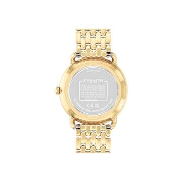 Coach Elliot Women's 2H Quartz Watch - Stainless Steel Bracelet - Water Resistant up to 3ATM/30 Meters - Premium Fashion - Classic Minimalist Design for Everyday Wear - 28mm
