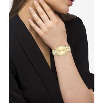 Coach Elliot Women's 2H Quartz Watch - Stainless Steel Bracelet - Water Resistant up to 3ATM/30 Meters - Premium Fashion - Classic Minimalist Design for Everyday Wear - 28mm