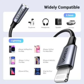 UGREEN Lightning to 3.5mm Adapter for Apple Devices