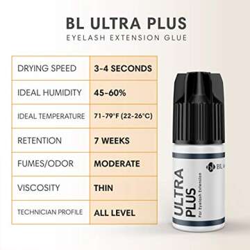 BL Lashes Ultra Plus Extra Strong Eyelash Glue Professional
