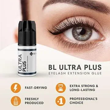 BL Lashes Ultra Plus Extra Strong Eyelash Glue Professional