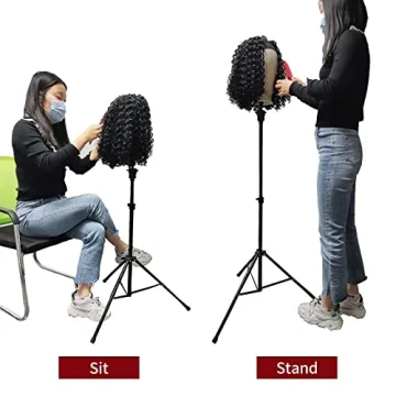 Adjustable Lihui Wig Stand for Cosmetology and Styling