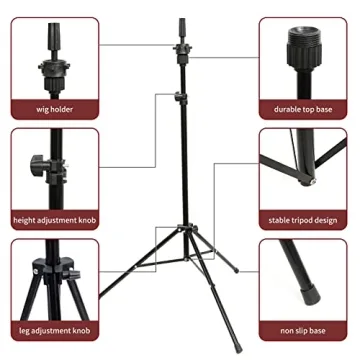 Adjustable Lihui Wig Stand for Cosmetology and Styling