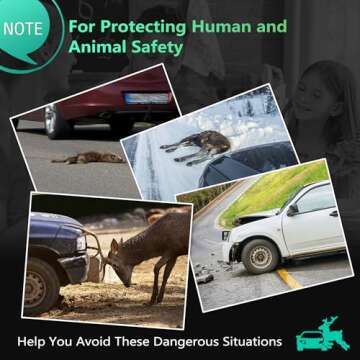 Elook Upgraded Deer Whistles for Car, Deer Horn for Car, Save Deer Whistle for Vehicles, Trunks, Motorcycle, Three-Horn, 2 Pack (Patented Product) Automotive Safety Kits