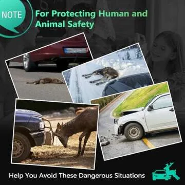 Elook Upgraded Deer Whistles for Car, Deer Horn for Car, Save Deer Whistle for Vehicles, Trunks, Motorcycle, Three-Horn, 2 Pack (Patented Product) Automotive Safety Kits