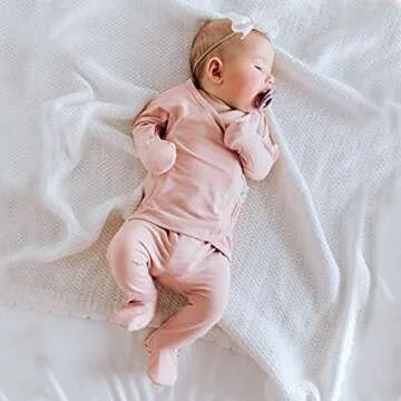 Bonsie Skin to Skin Babywear for Newborns - Pink Bodysuit