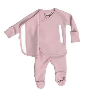 Bonsie Skin to Skin Babywear for Newborns - Pink Bodysuit