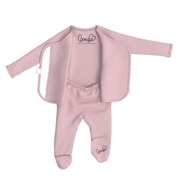 Bonsie Skin to Skin Babywear for Newborns - Pink Bodysuit