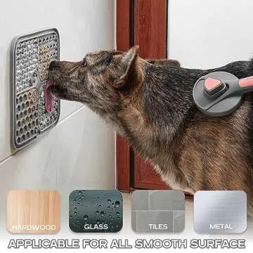 Lick Mat for Dog & Cat, Slow Feeder Cat Bowl with Suction Cups, Anxiety Relief & Boredom Reducer, Enrichment Toys for Peanut Butter Treats Yogurt Bathing Grooming (Mint Green)