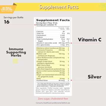 Buried Treasure Childrens ACF - 16oz. 16 Serving with Elderberry, Vitamin C, Zinc, Echinacea for Kid...