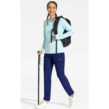 MOCOLY Women's Quick Dry Cargo Hiking Pants