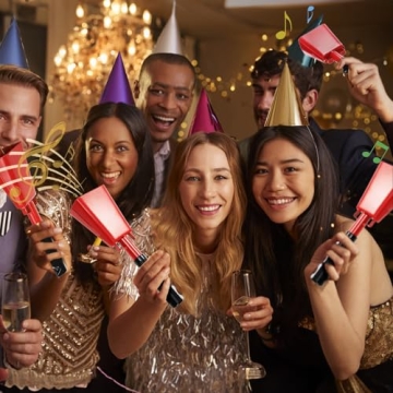 Loud Peohud Cowbell Set - 6 Pack for Sports & Events