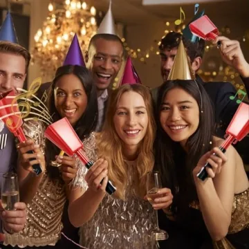 Loud Peohud Cowbell Set - 6 Pack for Sports & Events